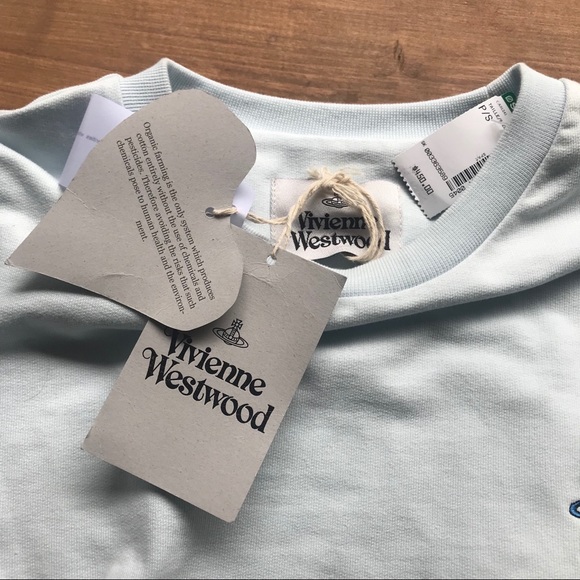 Vivienne Westwood Light Blue Crew Neck Sweater - Picture 8 of 12